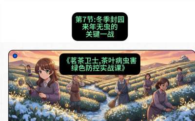 第07节：冬季封园&mdash;&mdash;来年无虫的关键一战，课程：《茗茶卫士&mdash;&mdash;茶叶病虫害绿色防控实战课》#识农AI