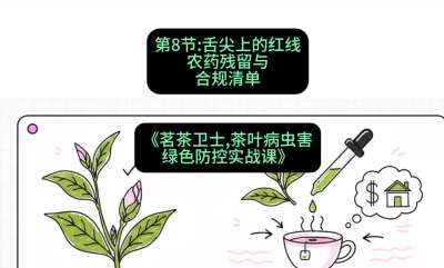 第08节：舌尖上的红线&mdash;&mdash;农药残留与合规清单，课程：《茗茶卫士&mdash;&mdash;茶叶病虫害绿色防控实战课》#识农AI