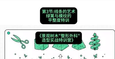 第03节：线条的艺术&mdash;&mdash;绿篱与模纹的平整度特训，课程：《景观树木&ldquo;整形外科&rdquo;造型实战特训营》#识农AI