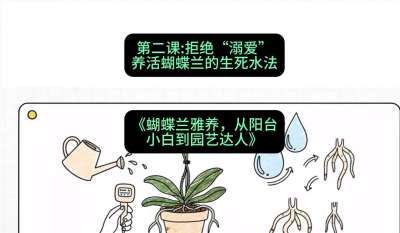第二节：拒绝&ldquo;溺爱&rdquo;：养活蝴蝶兰的生死水法，课程：《蝴蝶兰雅养六讲：从阳台小白到园艺达人》#识农AI
